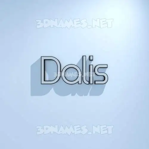 dalis in White Logo Cold style - 3D name wallpaper dalis in White Logo Cold style - 3D name wallpaper