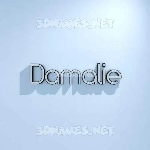 damalie in White Logo Cold style - 3D name wallpaper damalie in White Logo Cold style - 3D name wallpaper