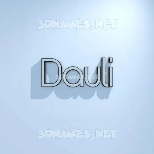 dauli in White Logo Cold style - 3D name wallpaper dauli in White Logo Cold style - 3D name wallpaper