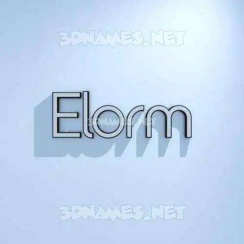 elorm in White Logo Cold style - 3D name wallpaper elorm in White Logo Cold style - 3D name wallpaper