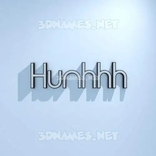 hunhhh in White Logo Cold style - 3D name wallpaper hunhhh in White Logo Cold style - 3D name wallpaper