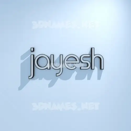 jayesh in White Logo Cold style - 3D name wallpaper