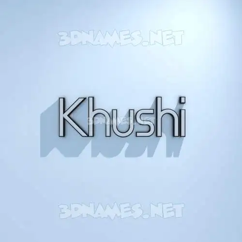 khushi in White Logo Cold style - 3D name wallpaper
