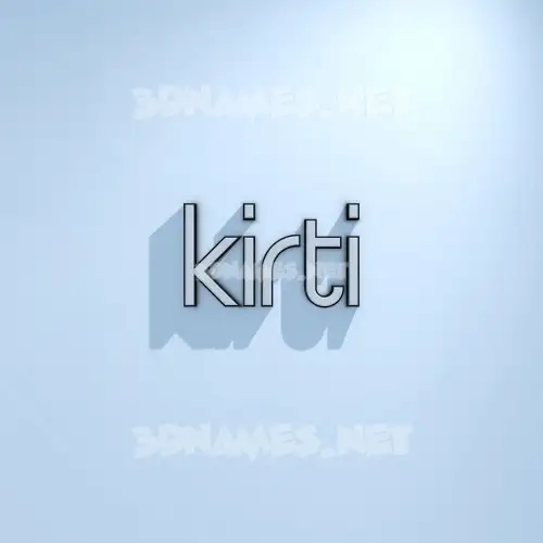 kirti in White Logo Cold style - 3D name wallpaper kirti in White Logo Cold style - 3D name wallpaper