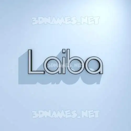 laiba in White Logo Cold style - 3D name wallpaper laiba in White Logo Cold style - 3D name wallpaper