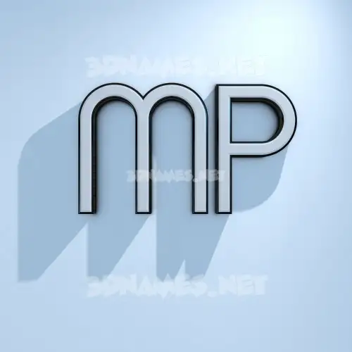 mp in White Logo Cold style - 3D name wallpaper mp in White Logo Cold style - 3D name wallpaper
