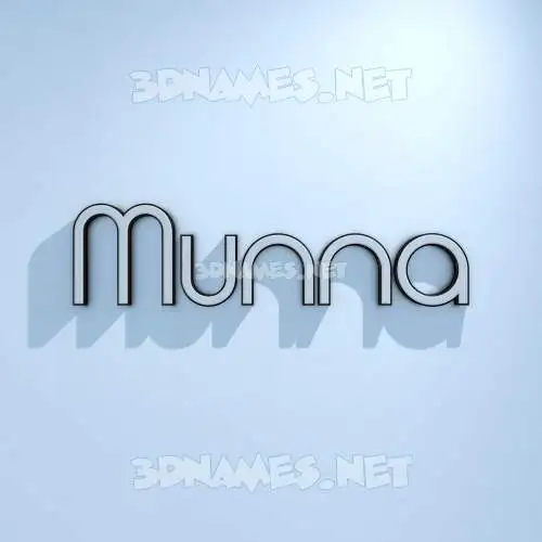 munna in White Logo Cold style - 3D name wallpaper munna in White Logo Cold style - 3D name wallpaper