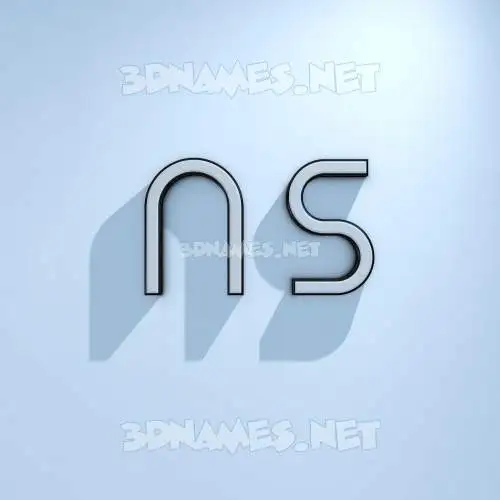 n s in White Logo Cold style - 3D name wallpaper n s in White Logo Cold style - 3D name wallpaper
