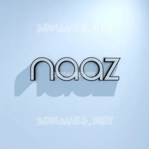naaz in White Logo Cold style - 3D name wallpaper naaz in White Logo Cold style - 3D name wallpaper