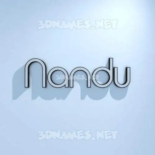 nandu in White Logo Cold style - 3D name wallpaper nandu in White Logo Cold style - 3D name wallpaper