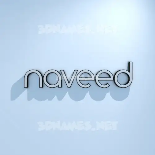 naveed in White Logo Cold style - 3D name wallpaper