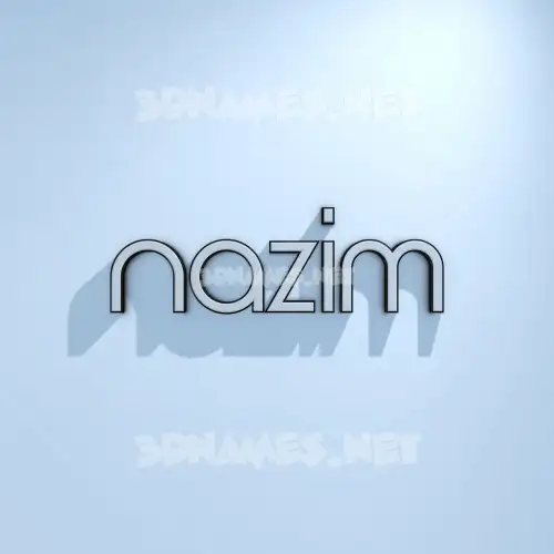 nazim in White Logo Cold style - 3D name wallpaper nazim in White Logo Cold style - 3D name wallpaper