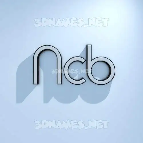 ncb in White Logo Cold style - 3D name wallpaper ncb in White Logo Cold style - 3D name wallpaper