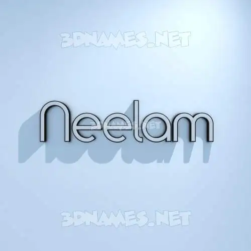 neelam in White Logo Cold style - 3D name wallpaper