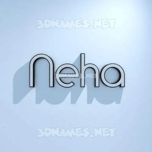 neha in White Logo Cold style - 3D name wallpaper