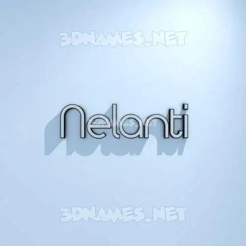nelanti in White Logo Cold style - 3D name wallpaper nelanti in White Logo Cold style - 3D name wallpaper