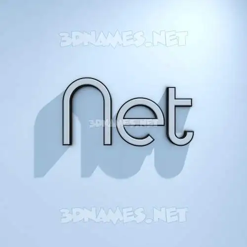 net in White Logo Cold style - 3D name wallpaper net in White Logo Cold style - 3D name wallpaper