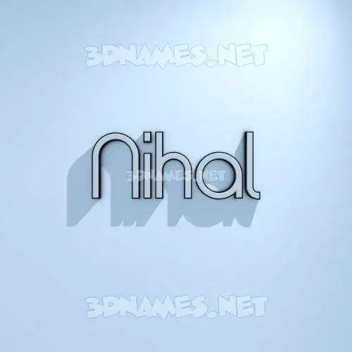 nihal in White Logo Cold style - 3D name wallpaper nihal in White Logo Cold style - 3D name wallpaper