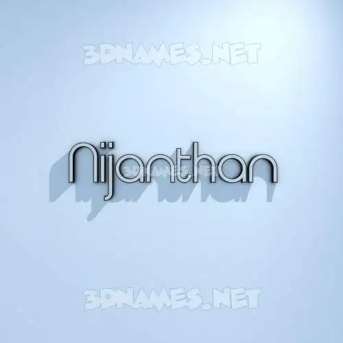 nijanthan in White Logo Cold style - 3D name wallpaper nijanthan in White Logo Cold style - 3D name wallpaper