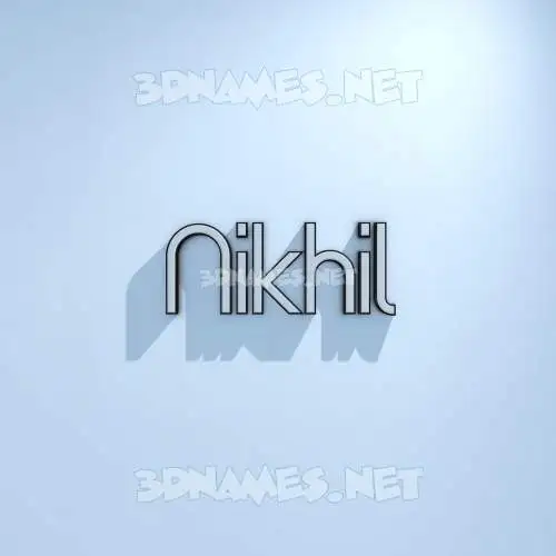 nikhil in White Logo Cold style - 3D name wallpaper nikhil in White Logo Cold style - 3D name wallpaper