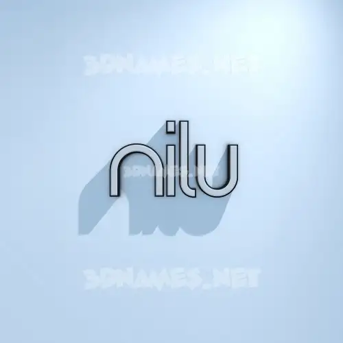 nilu in White Logo Cold style - 3D name wallpaper nilu in White Logo Cold style - 3D name wallpaper