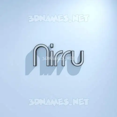nirru in White Logo Cold style - 3D name wallpaper nirru in White Logo Cold style - 3D name wallpaper
