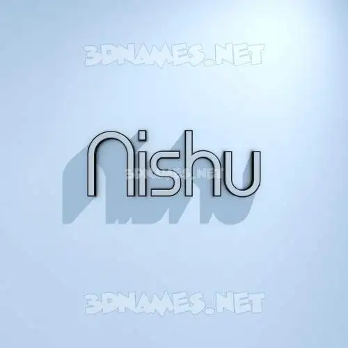 nishu in White Logo Cold style - 3D name wallpaper nishu in White Logo Cold style - 3D name wallpaper