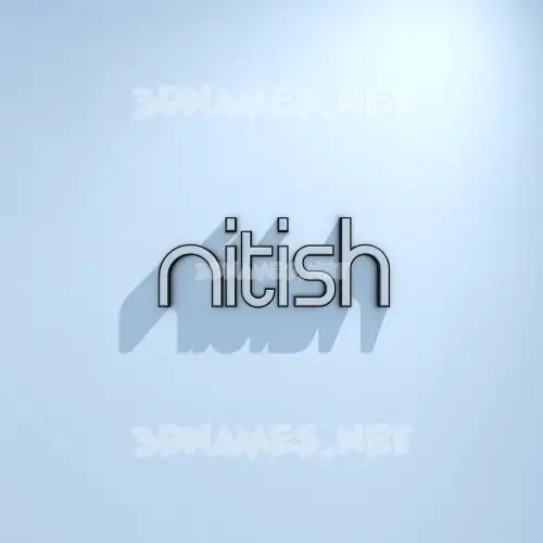 nitish in White Logo Cold style - 3D name wallpaper nitish in White Logo Cold style - 3D name wallpaper