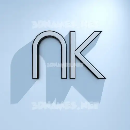 nk in White Logo Cold style - 3D name wallpaper nk in White Logo Cold style - 3D name wallpaper