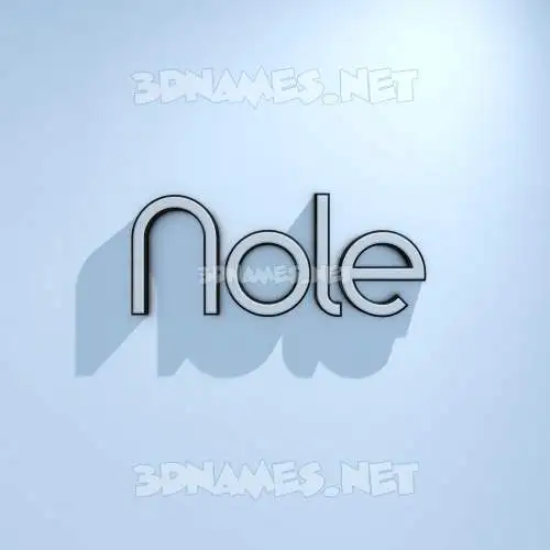 nole in White Logo Cold style - 3D name wallpaper nole in White Logo Cold style - 3D name wallpaper