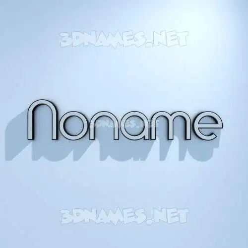 noname in White Logo Cold style - 3D name wallpaper