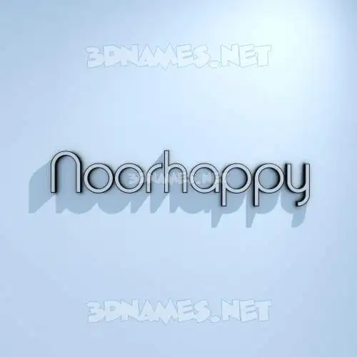 noorhappy in White Logo Cold style - 3D name wallpaper noorhappy in White Logo Cold style - 3D name wallpaper