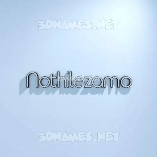 nothilezamo in White Logo Cold style - 3D name wallpaper
