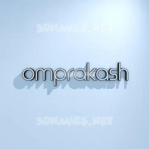 omprakash in White Logo Cold style - 3D name wallpaper