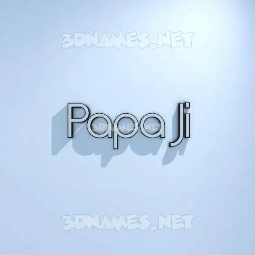 papa ji in White Logo Cold style - 3D name wallpaper papa ji in White Logo Cold style - 3D name wallpaper