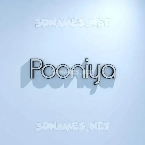 pooniya in White Logo Cold style - 3D name wallpaper pooniya in White Logo Cold style - 3D name wallpaper