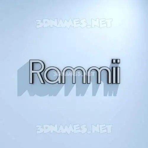 rammii in White Logo Cold style - 3D name wallpaper rammii in White Logo Cold style - 3D name wallpaper