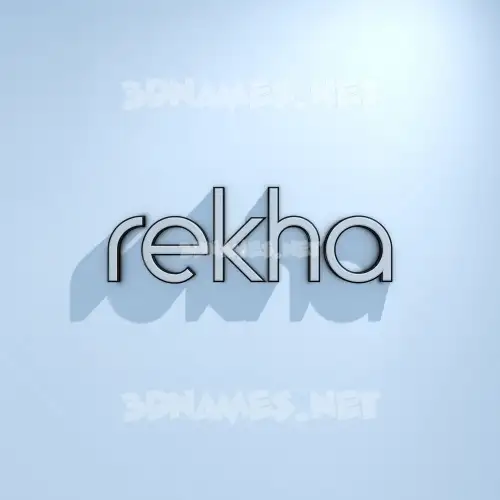rekha in White Logo Cold style - 3D name wallpaper rekha in White Logo Cold style - 3D name wallpaper