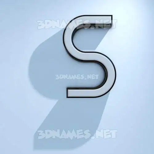 s in White Logo Cold style - 3D name wallpaper s in White Logo Cold style - 3D name wallpaper