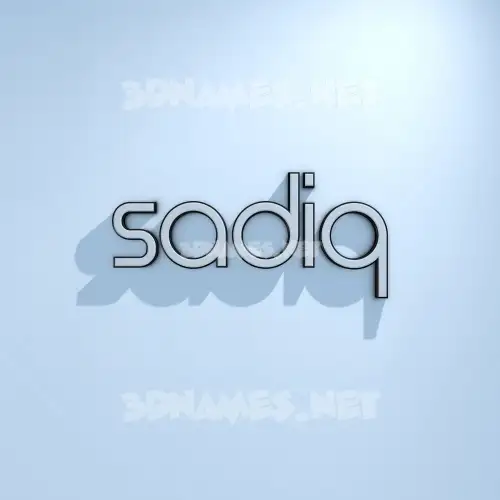 sadiq in White Logo Cold style - 3D name wallpaper sadiq in White Logo Cold style - 3D name wallpaper
