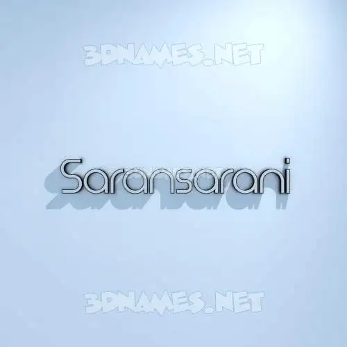 saransarani in White Logo Cold style - 3D name wallpaper saransarani in White Logo Cold style - 3D name wallpaper