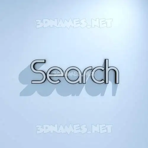 search in White Logo Cold style - 3D name wallpaper