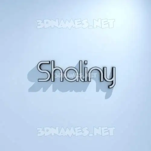 shaliny in White Logo Cold style - 3D name wallpaper