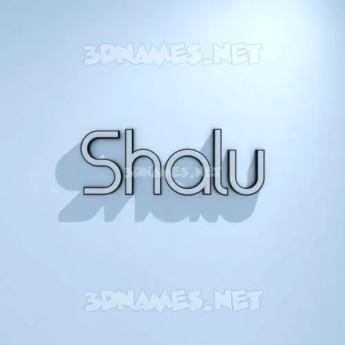 shalu in White Logo Cold style - 3D name wallpaper shalu in White Logo Cold style - 3D name wallpaper