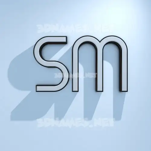 sm in White Logo Cold style - 3D name wallpaper sm in White Logo Cold style - 3D name wallpaper
