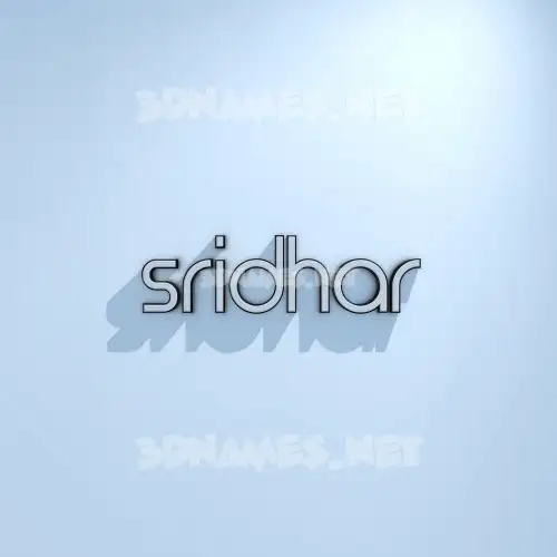 sridhar in White Logo Cold style - 3D name wallpaper