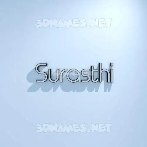 surasthi in White Logo Cold style - 3D name wallpaper
