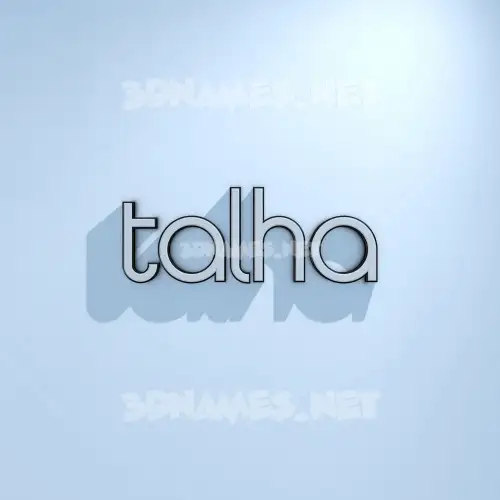talha in White Logo Cold style - 3D name wallpaper talha in White Logo Cold style - 3D name wallpaper