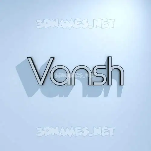 vansh in White Logo Cold style - 3D name wallpaper vansh in White Logo Cold style - 3D name wallpaper