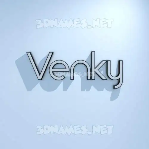 venky in White Logo Cold style - 3D name wallpaper venky in White Logo Cold style - 3D name wallpaper